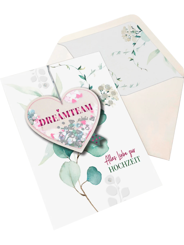 cactus grusskarte hochzeit schuettelherz